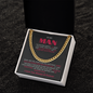 To My Man | Forever Love Cuban Link Chain