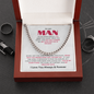 To My Man | Love Wish Cuban Link Chain
